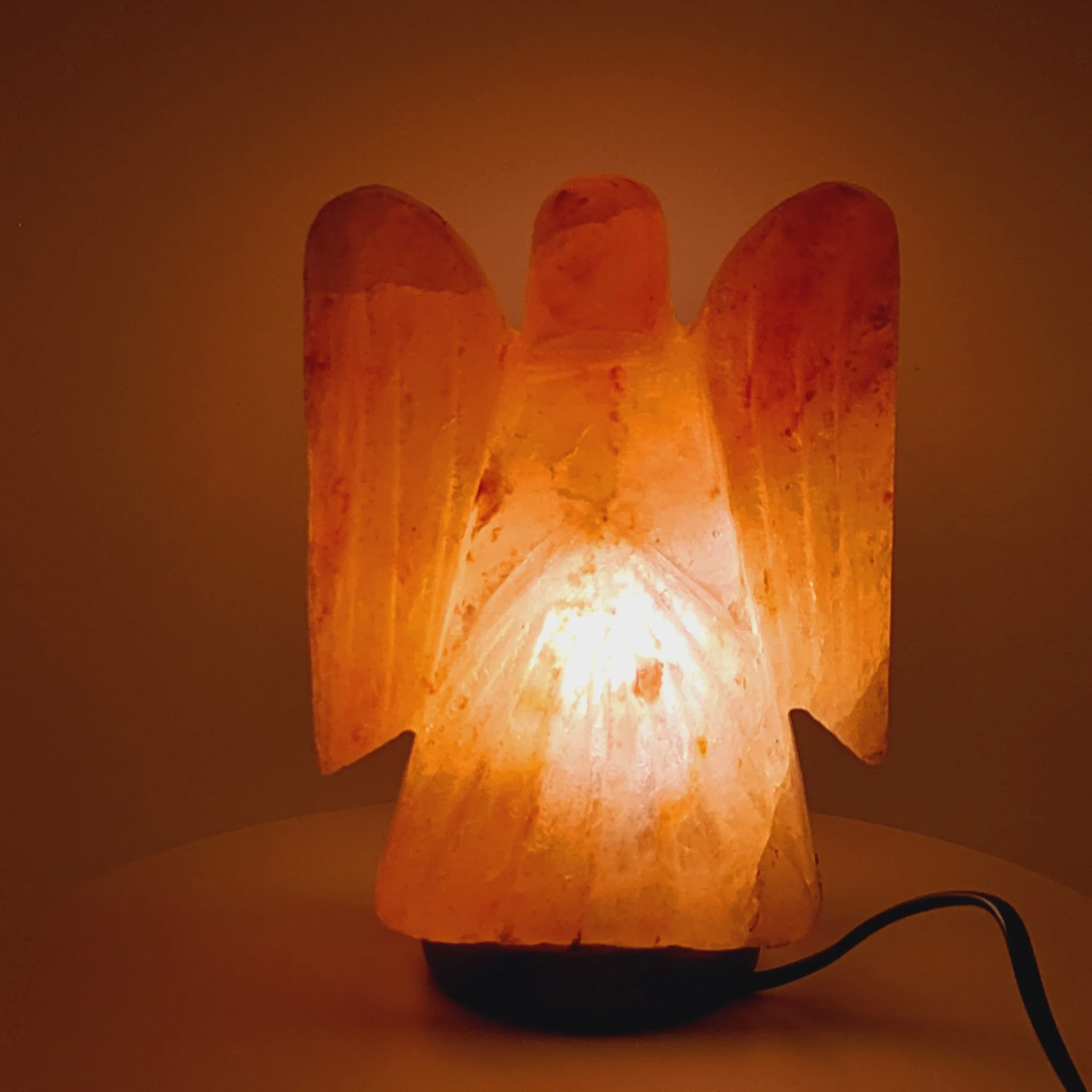 Angel salt lamp