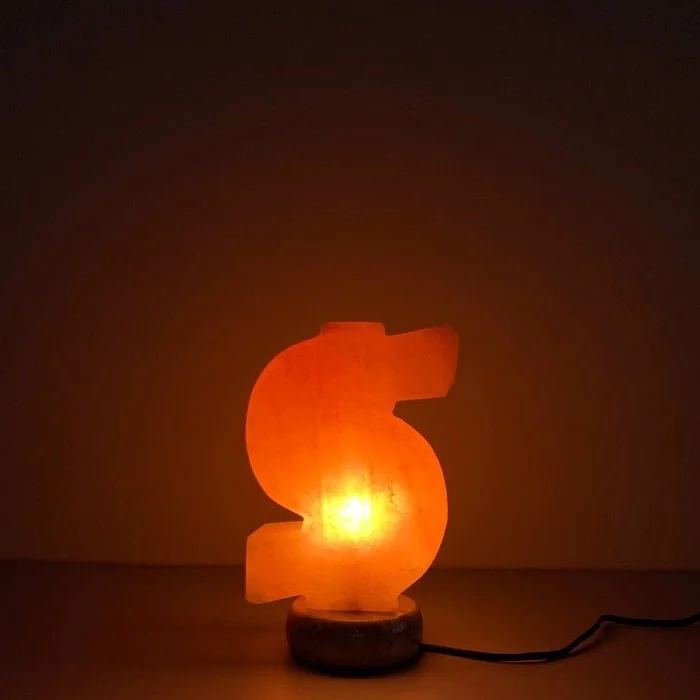 Dollar salt lamp