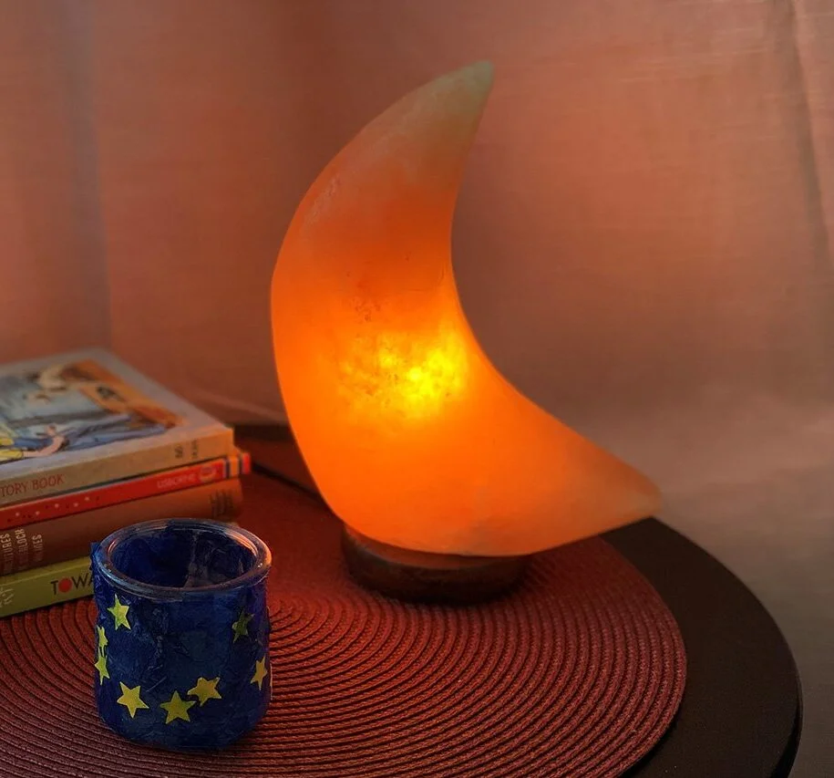 Moon salt lamp
