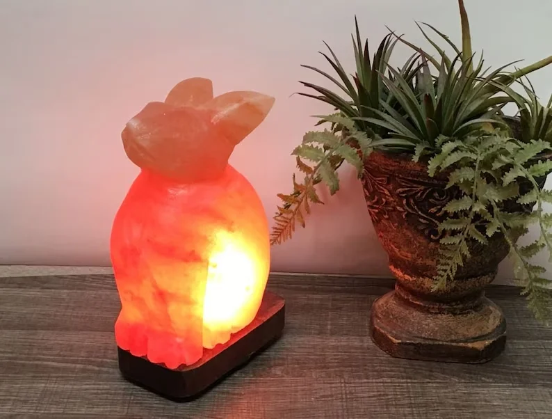 Rabbit salt lamp