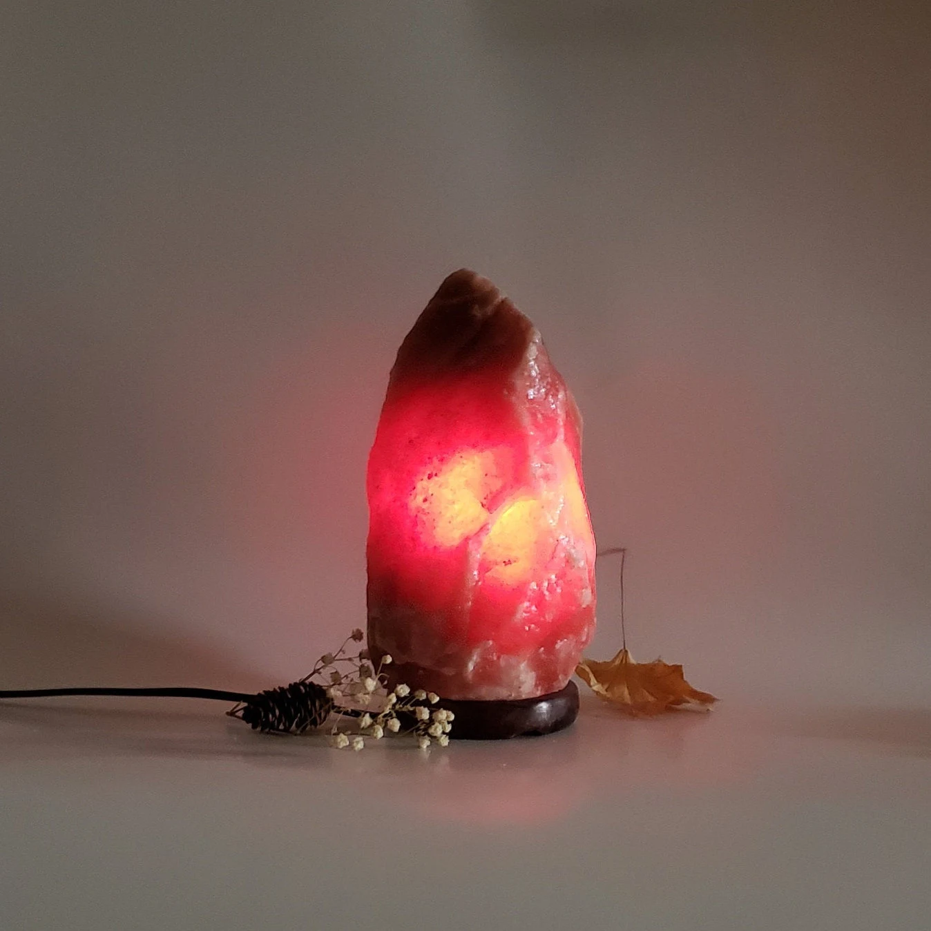 Red Salt Lamp