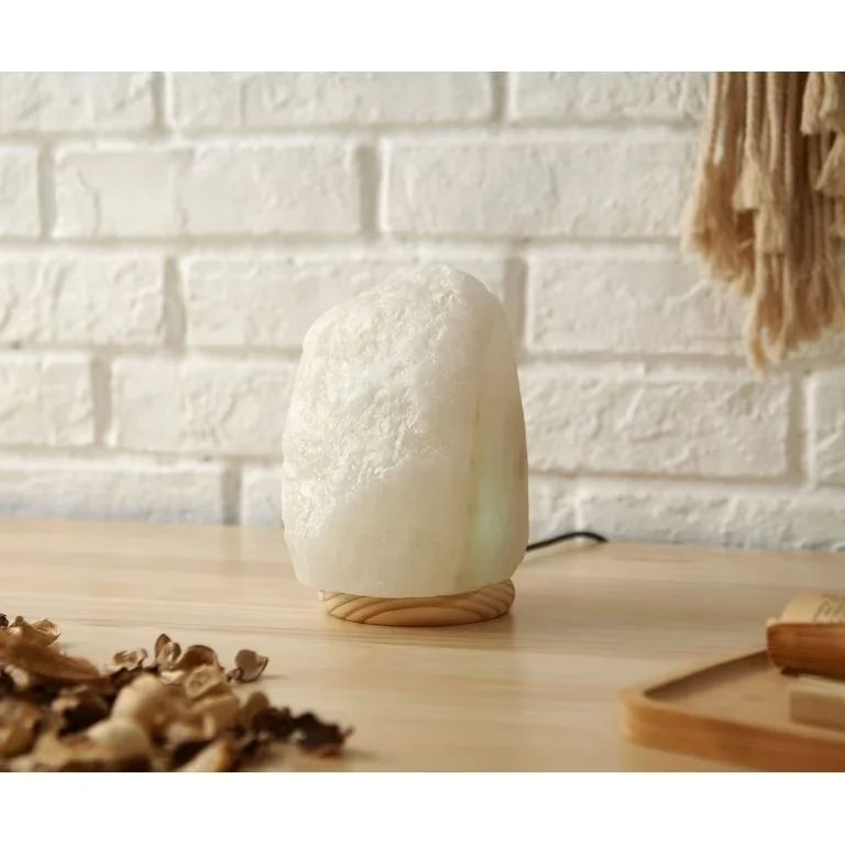 White Salt Lamp